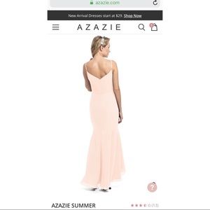 Azazi pearl pink Bridesmaid dress wore once